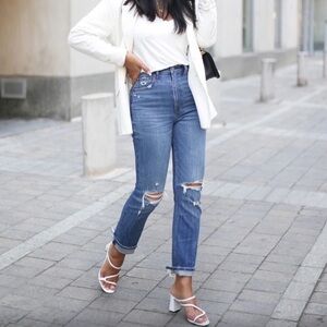 Abercrombie & Fitch The Ankle Straight Ultra High Rise